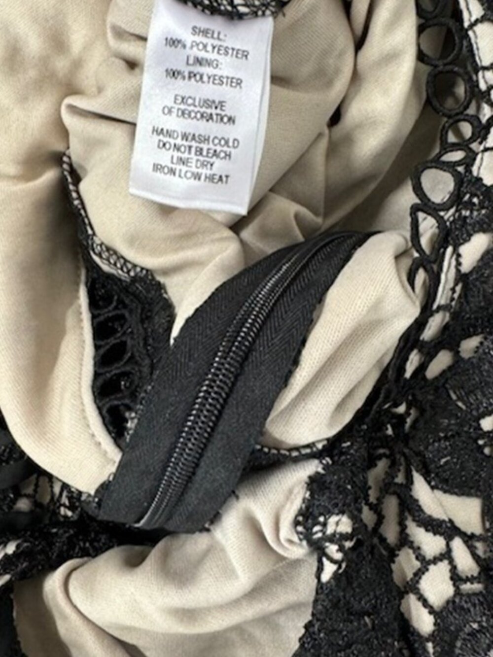 NWT Lulus Let Me Mesmerize You Black Crochet Lace Puff Sleeve Romper (size S) - Picture 10 of 11